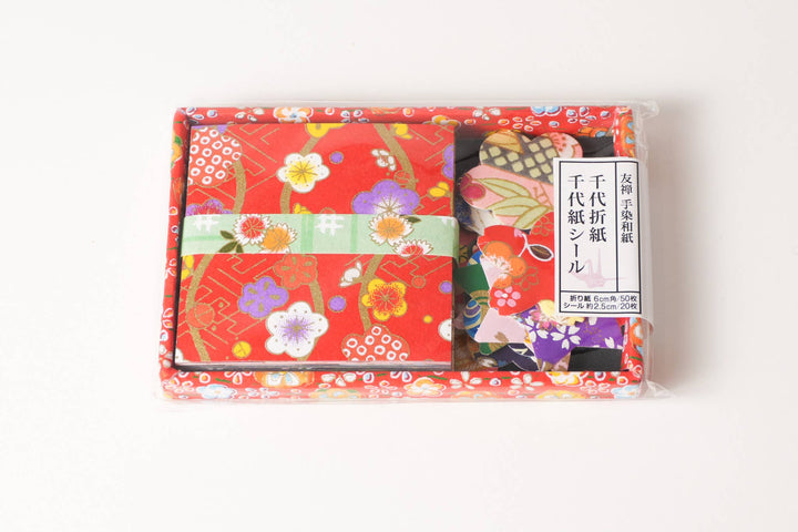 KASHIKO - Chiyogami Origami/Sticker Set