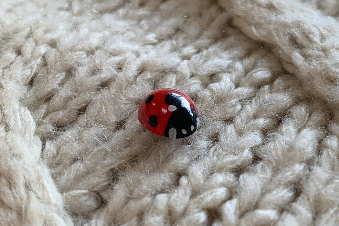 Realistic Ladybird Pin