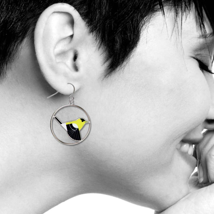 Charley Harper's Goldfinch Earrings