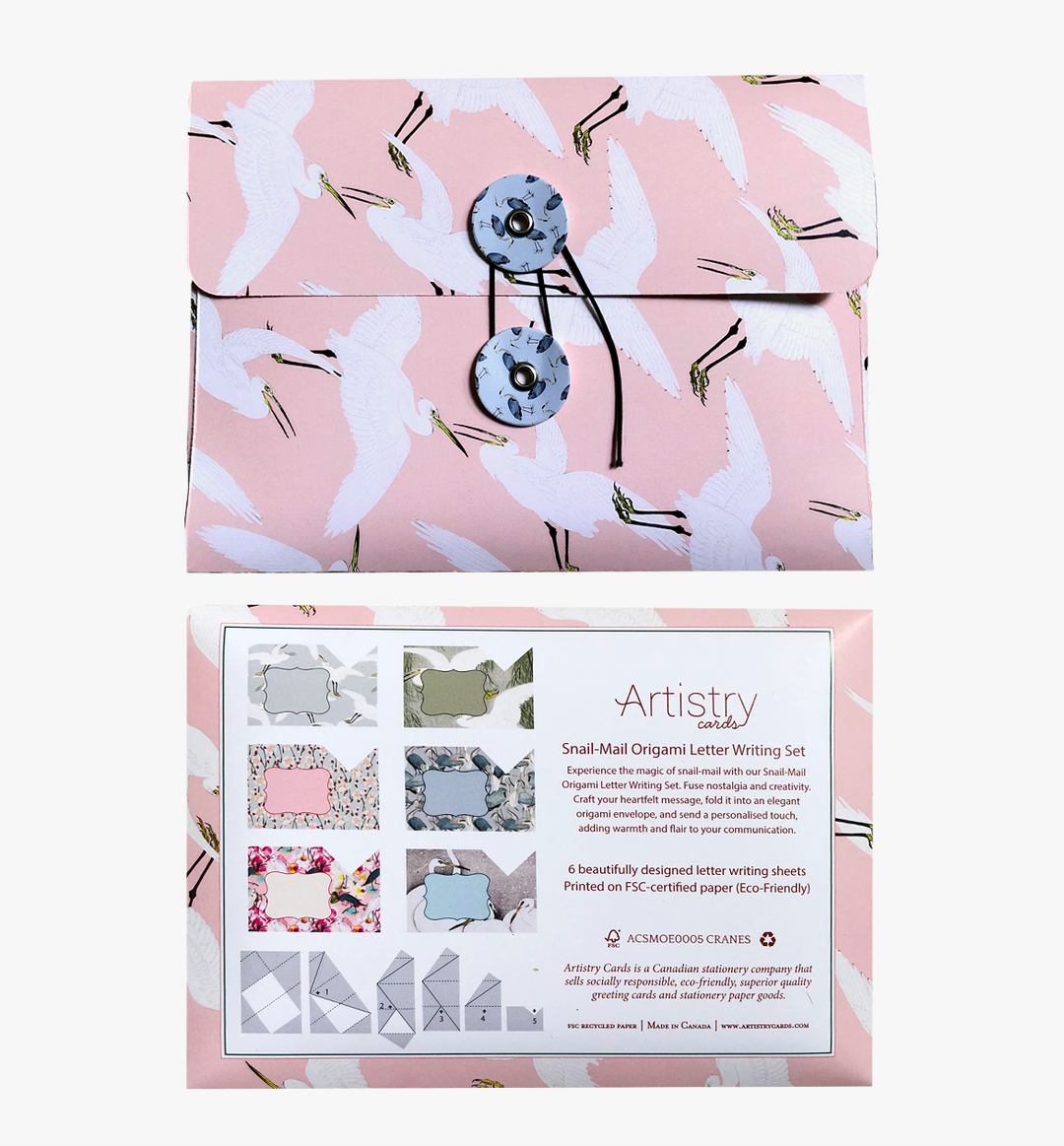 Cranes - Themed Origami Snail Mail Set