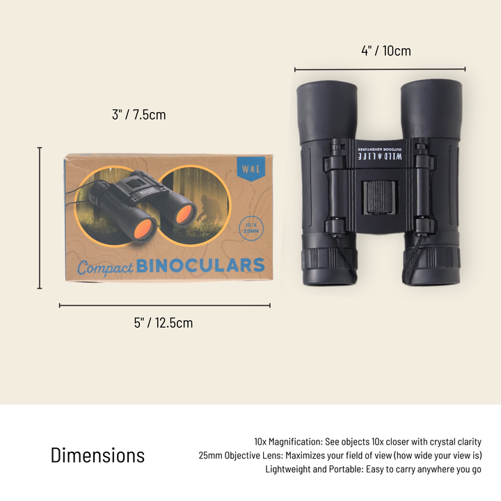 Compact Binoculars 10 x 25 - Adventure Optics