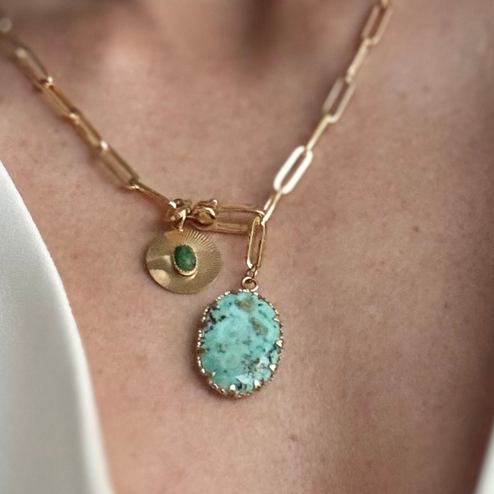 CITADEL Aventurine Ruby Zoisite Necklace | 24k GF