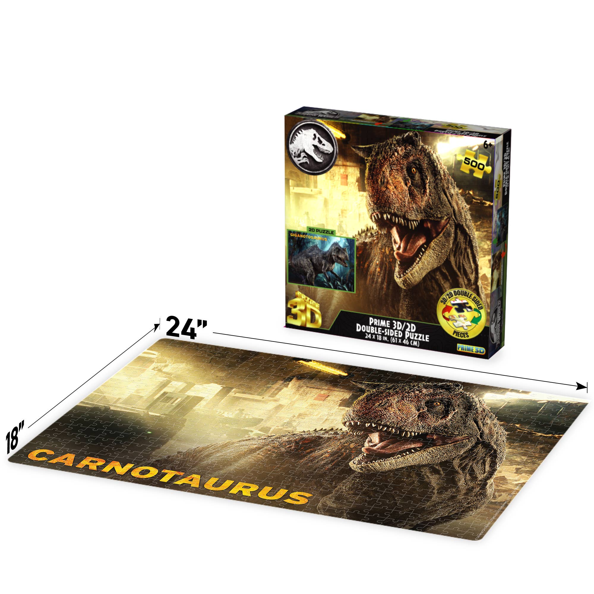 Jurassic World 3D/2D Double-Sided 500pc 24x18