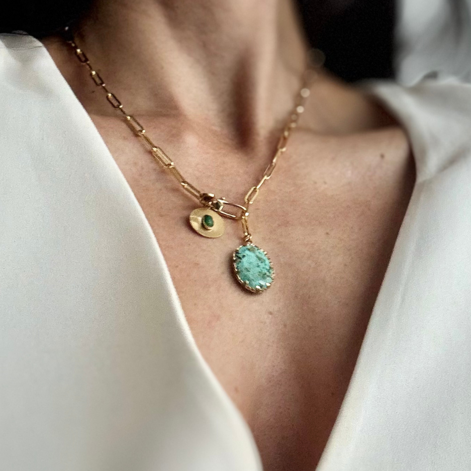 CITADEL Aventurine Ruby Zoisite Necklace | 24k GF
