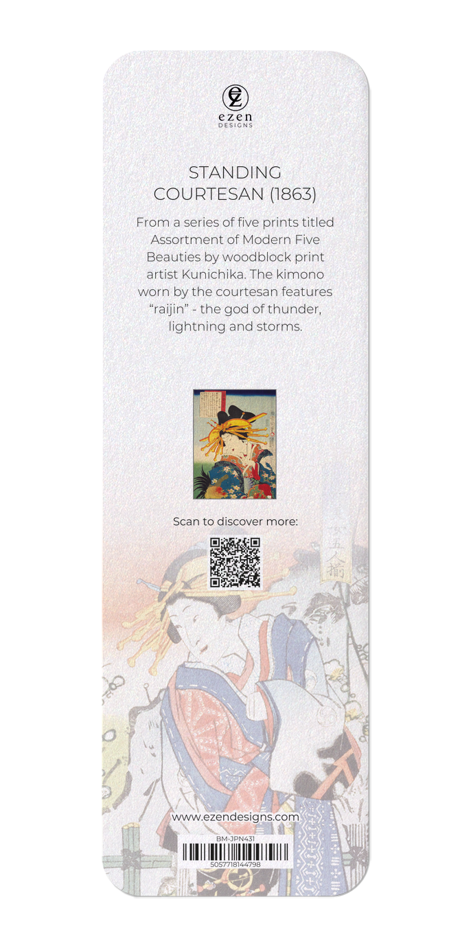 STANDING COURTESAN (1863): Japanese Bookmark