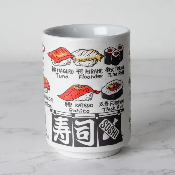 Japanese Sushi Yunomi Style Tea Cup Reactive Glaze 10 fl oz