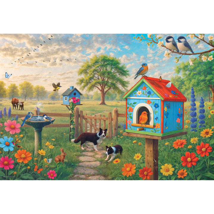 Birdhouse Tin and Puzzle