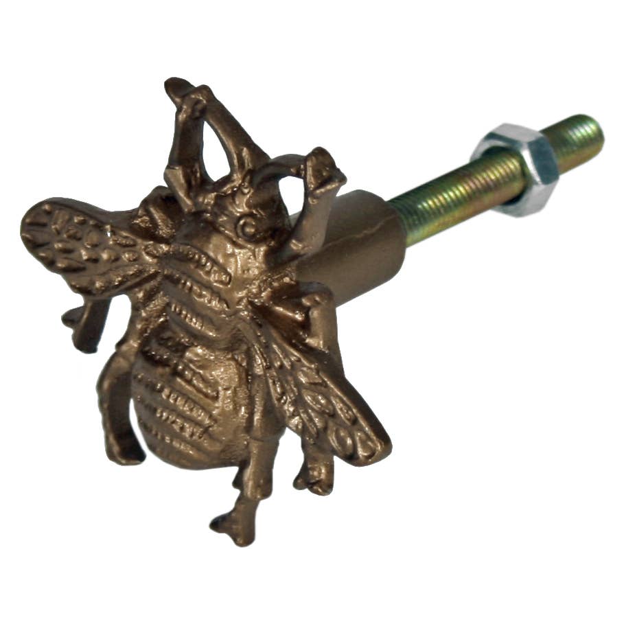 Gold Metal Bee Drawer Knob