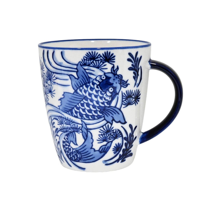 Koi Fish 12oz 4"H Porcelain Mug