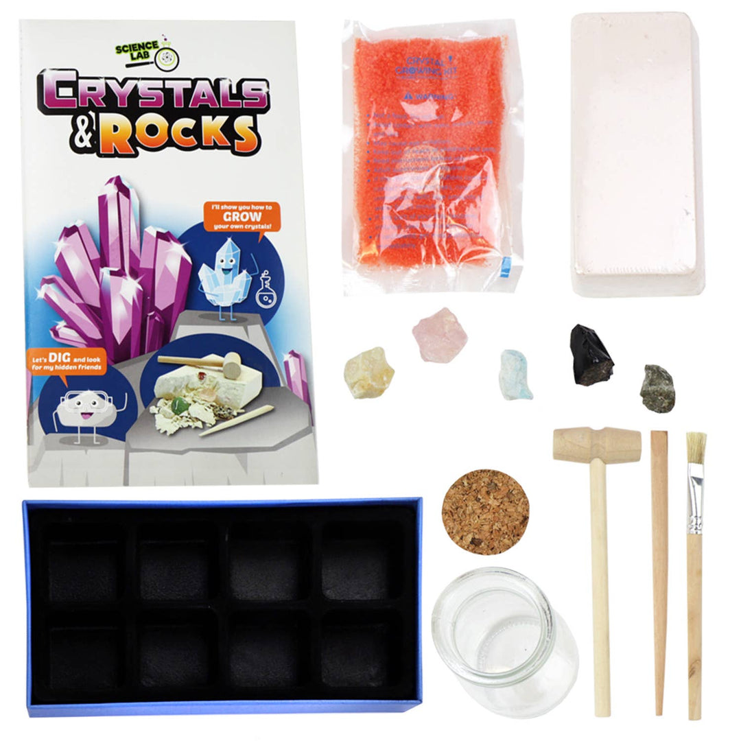 Science Lab Crystals & Rocks STEM Activity Set for Kids