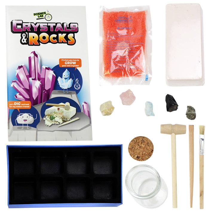 Science Lab Crystals & Rocks STEM Activity Set for Kids