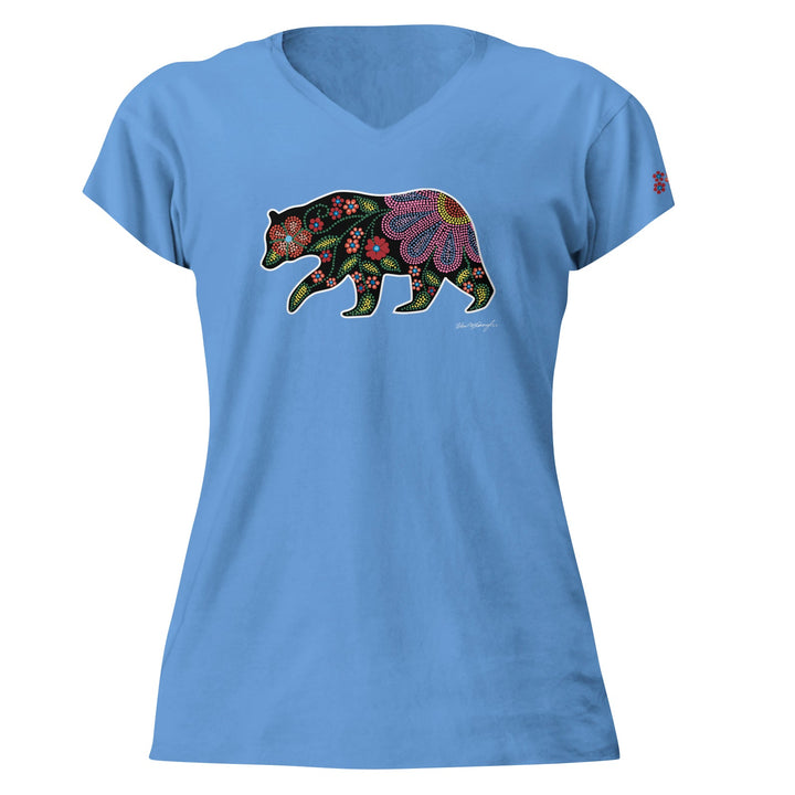 Kim McDonough Celestial Bear V-Neck Tshirt 