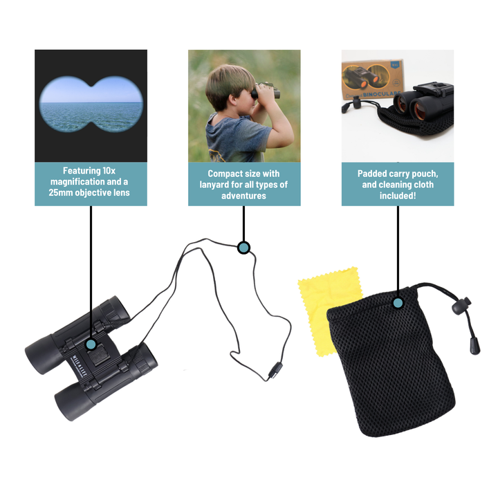 Compact Binoculars 10 x 25 - Adventure Optics