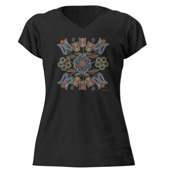 Silver Threads V-Neck T-Shirt