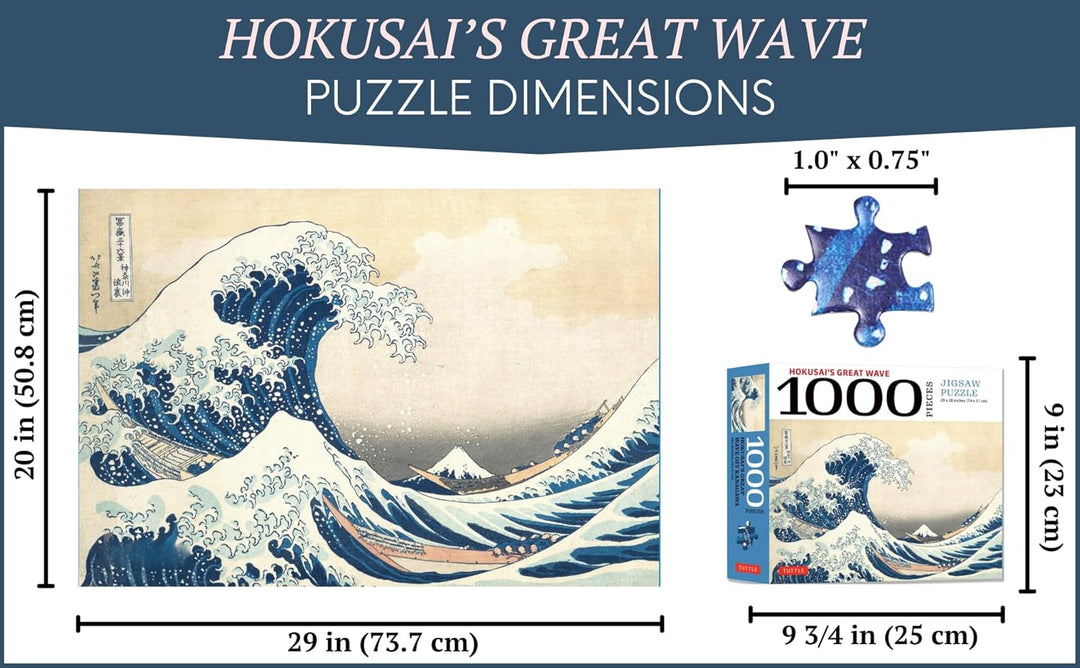 Hokusai's Great Wave - 1000 Piece Jigsaw Puzzle