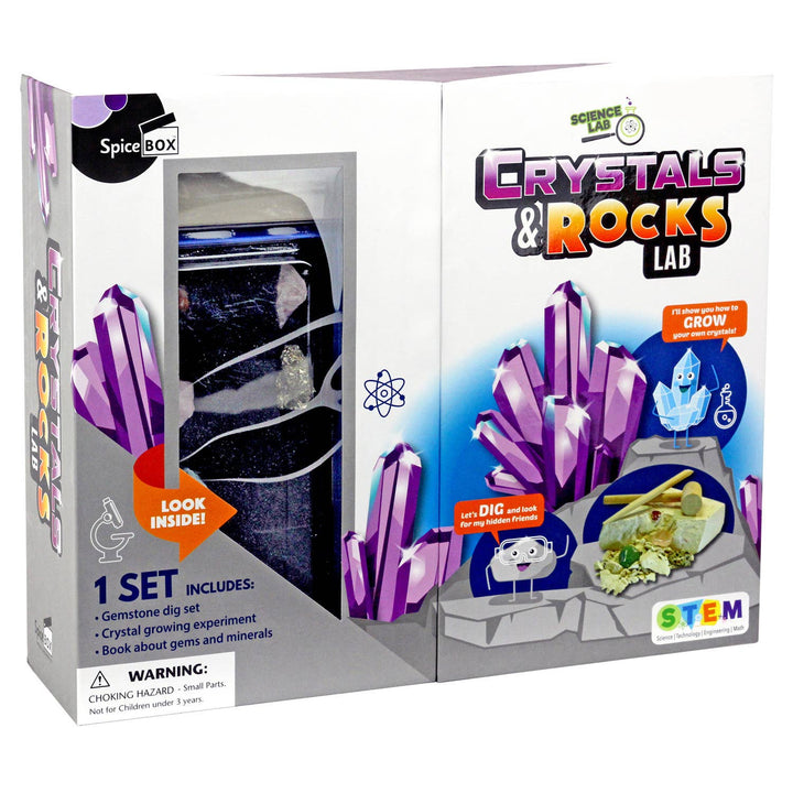 Science Lab Crystals & Rocks STEM Activity Set for Kids