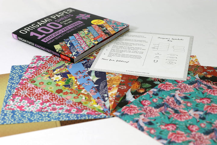 Origami Paper 100 sheets Kimono Patterns 6 (15 cm): Double-Sided Origami Sheets Printed with 12 Different Patterns