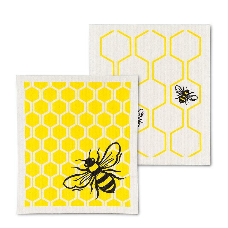 Bee and Honeycomb Dishcloth
