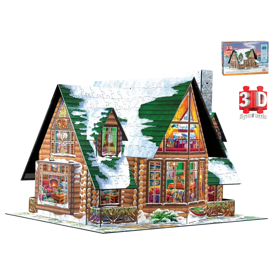 Log Cabin (3D) Puzzle