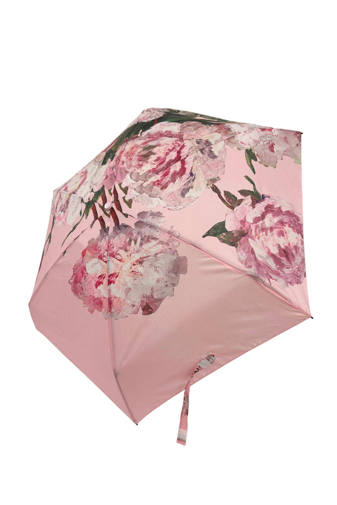 Pink Peonies Floral Umbrella with Travel Case (Mini)