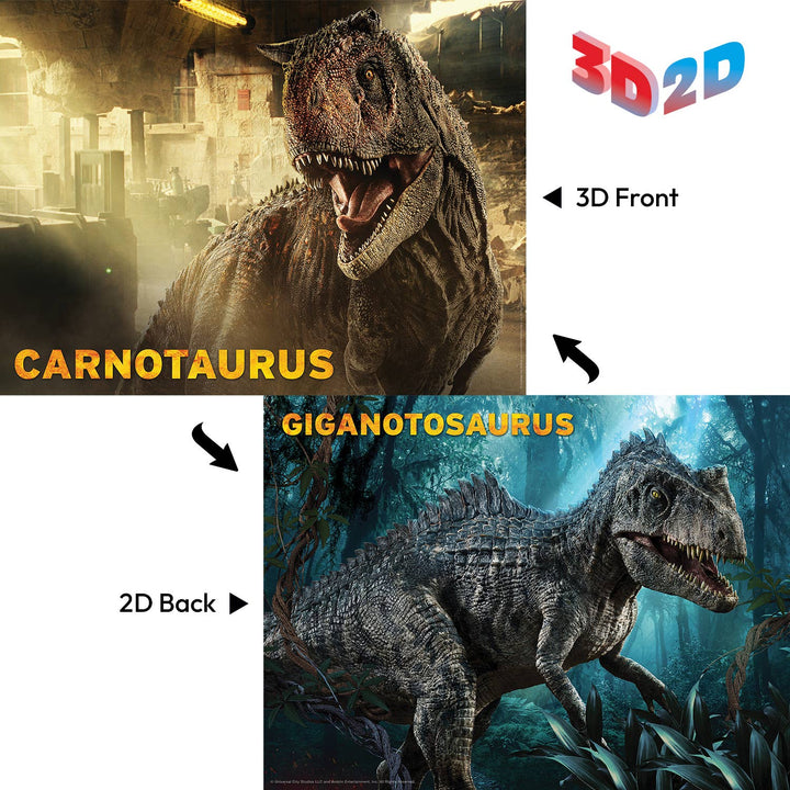 Jurassic World 3D/2D Double-Sided 500pc 24x18"