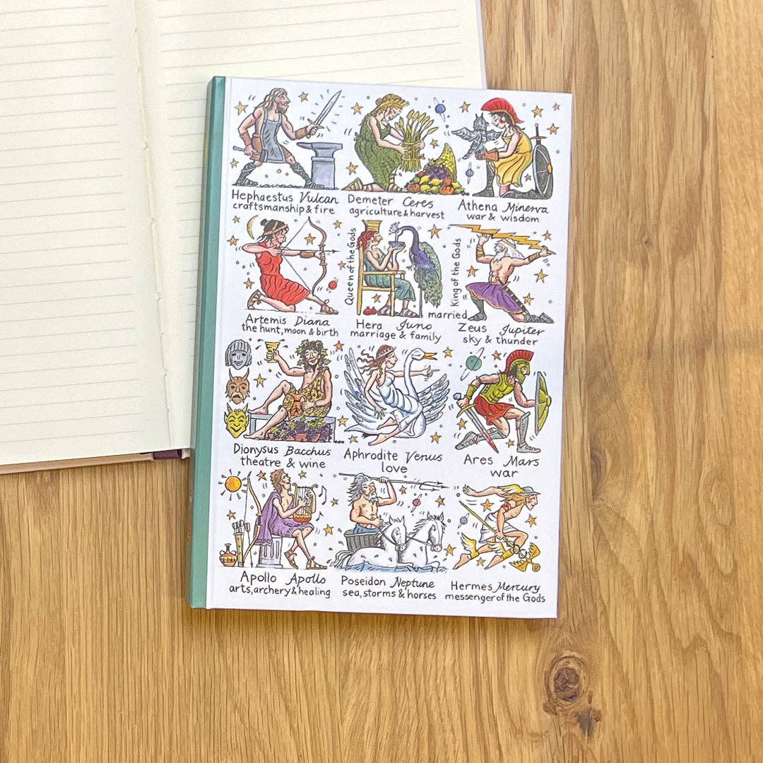 Greek Gods & Goddesses A5 Hardback Notebook