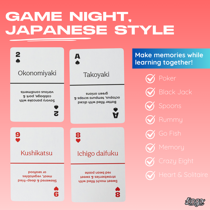 Japanese Street Food Playing Cards