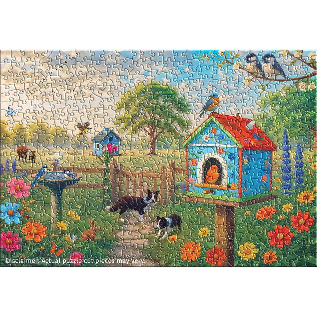 Birdhouse Tin and Puzzle