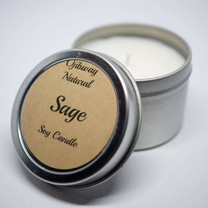 Ojibway Natural - Sage - Soy Candle