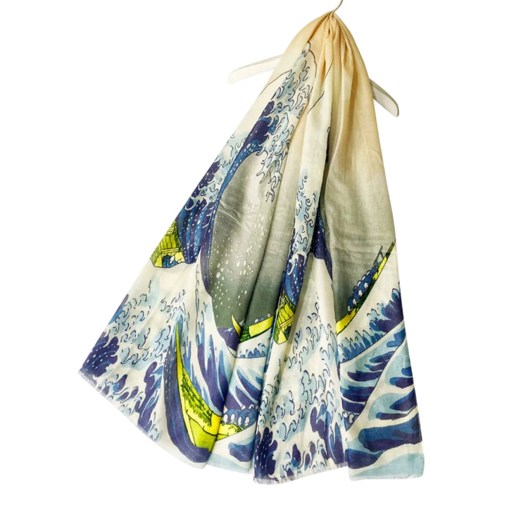 Hokusai's Great Wave Silk Scarf