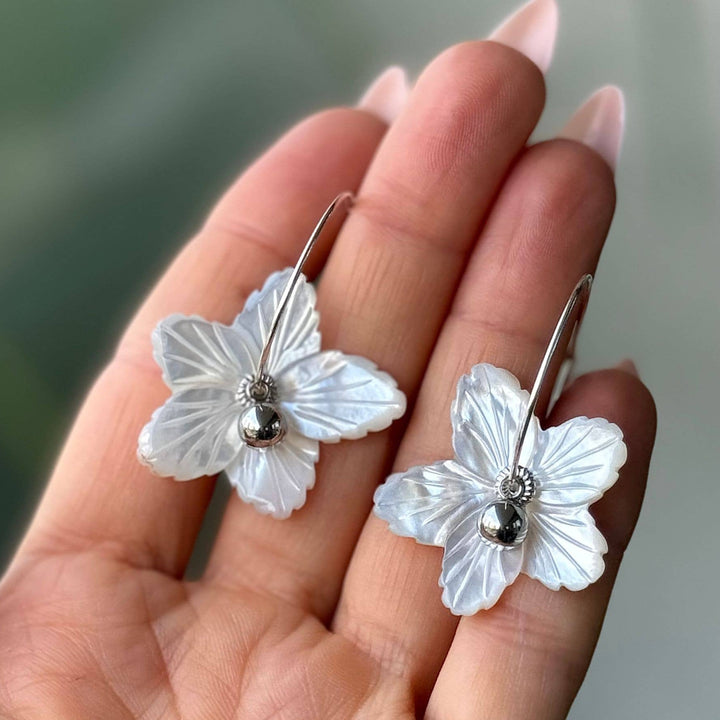 PERENNIAL FLOWER CHILD Charm Mini Hoop Earrings