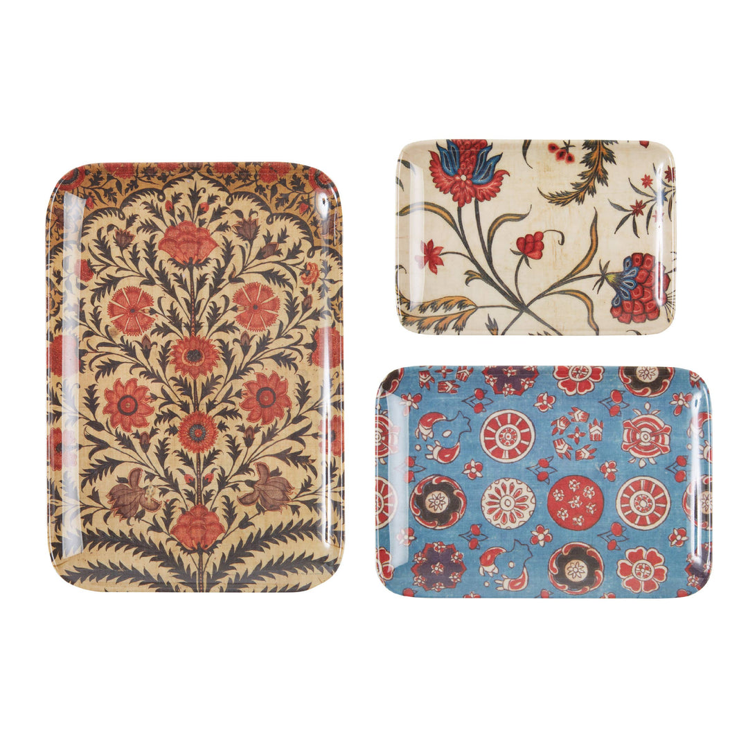 KALAMKARI TRAY SET of 3