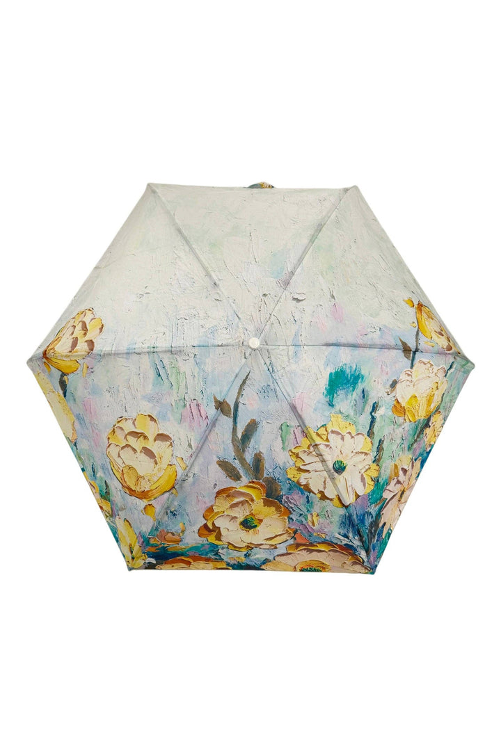 Floral Oil Painting Umbrella with Travel Case (Mini)