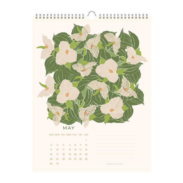 Flowers of Canada 2027 Botanical Wall Calendar