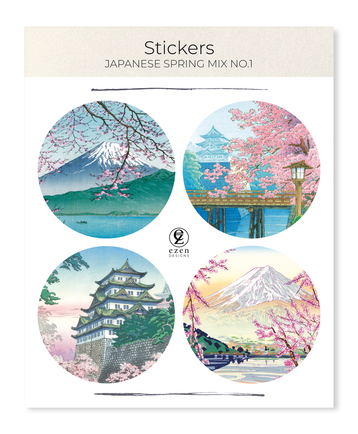 JAPANESE SPRING MIX NO.1: Japanese Sticker Set