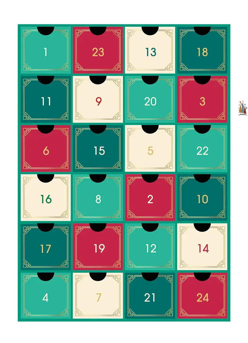 Modern Fine Art Christmas Advent Calendar Puzzles