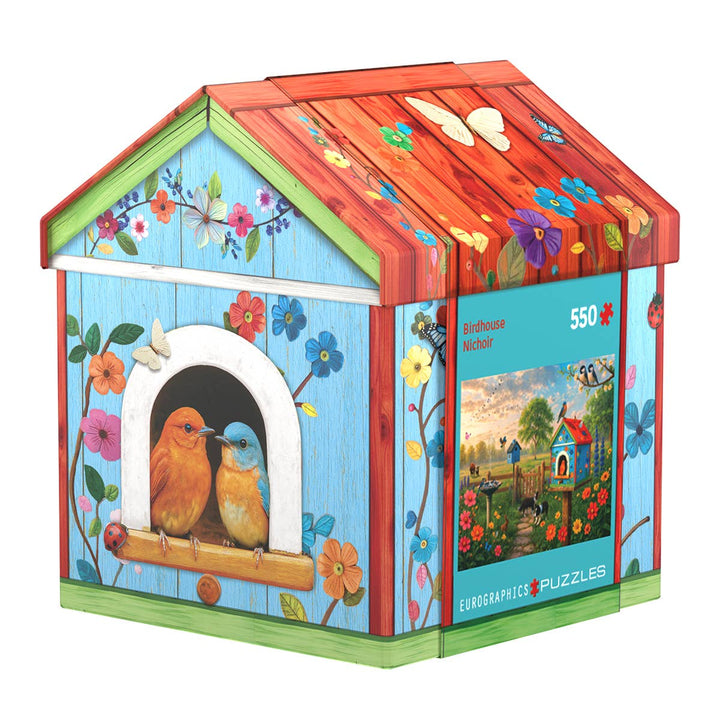 Birdhouse Tin and Puzzle