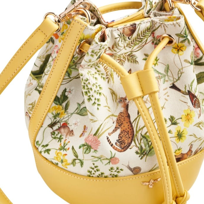 Meadow Creatures Marshmallow Yellow Bucket Bag