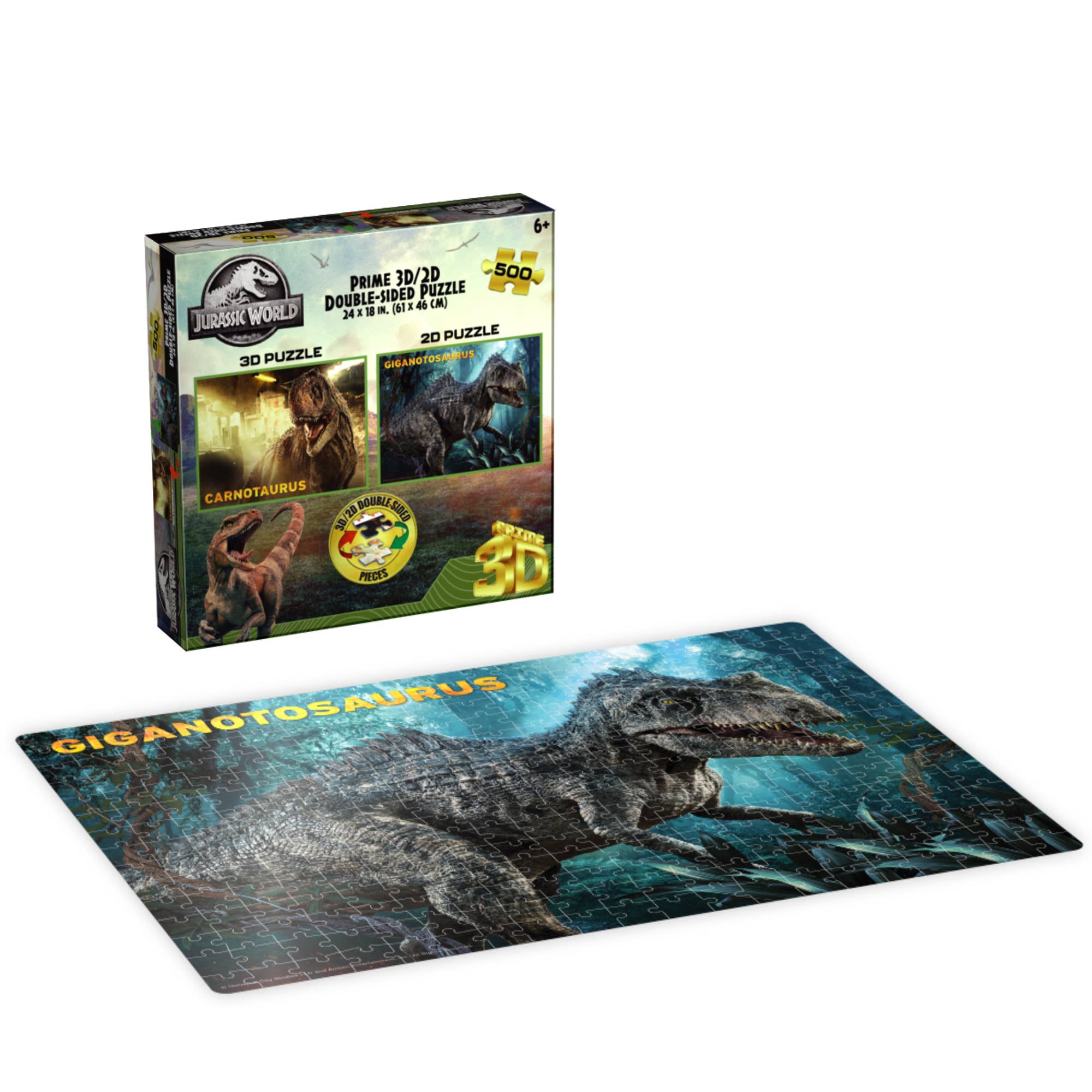 Jurassic World 3D/2D Double-Sided 500pc 24x18