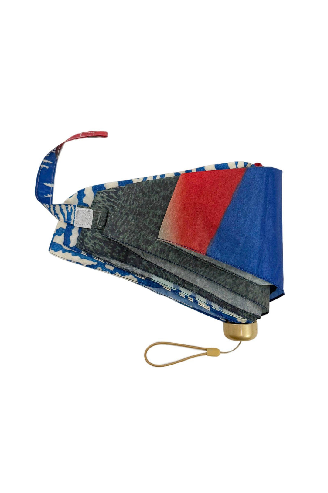 Hokusai Red Mount Fuji Umbrella with Travel Case (Mini)