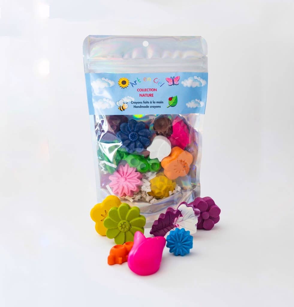 Handmade Crayons - NATURE THEME - Crayons faits à la main