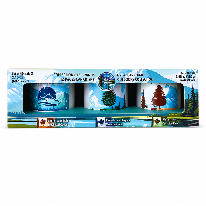 Great Canadian Outdoor 3-Pack Candle Set