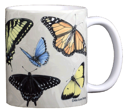 Tasse en céramique papillons nord-américains