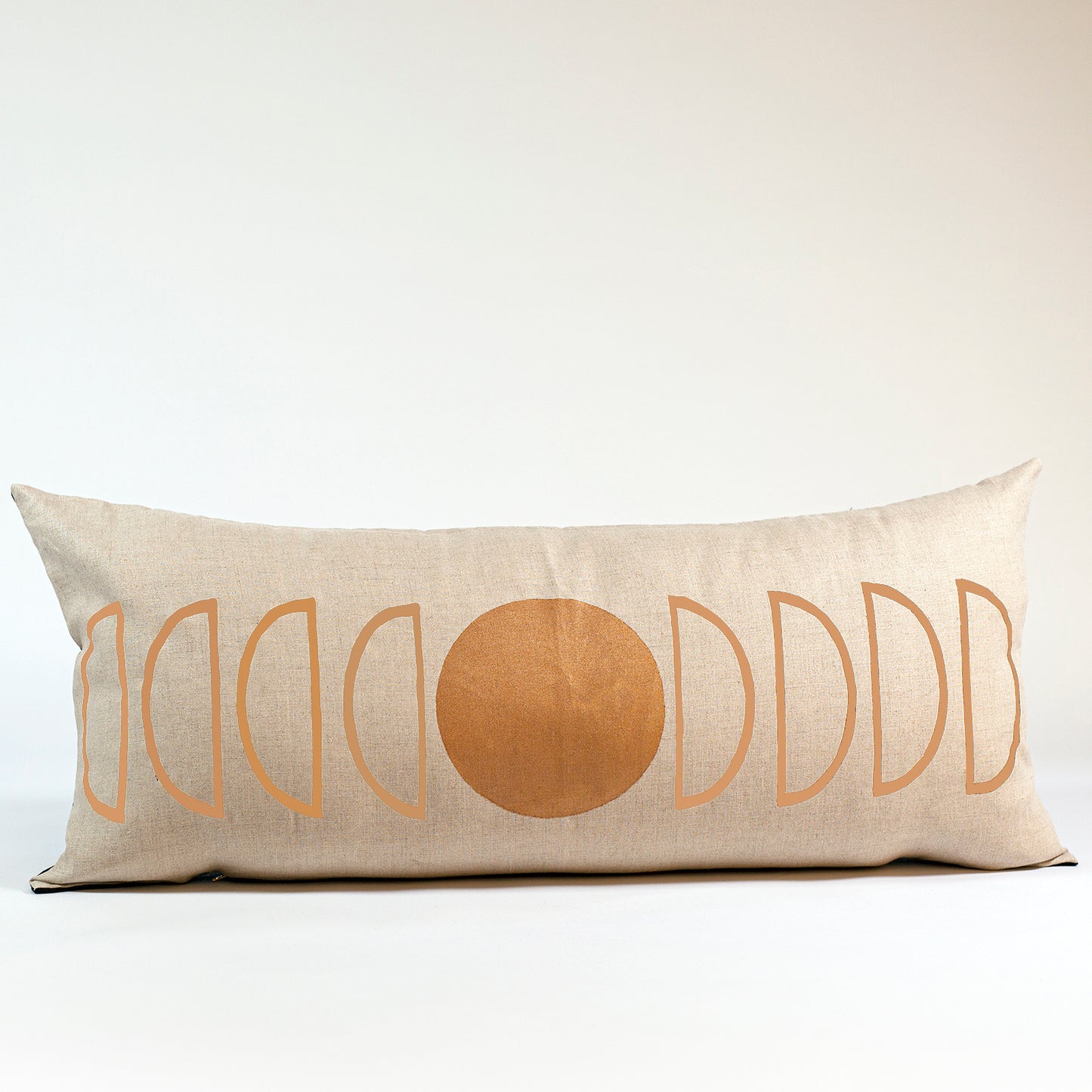 Copper Moons Lumbar Pillow by Indigo Arrows