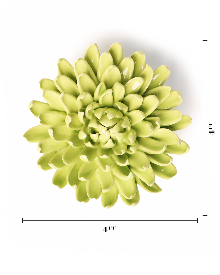 Yellow Green PomPom Mum