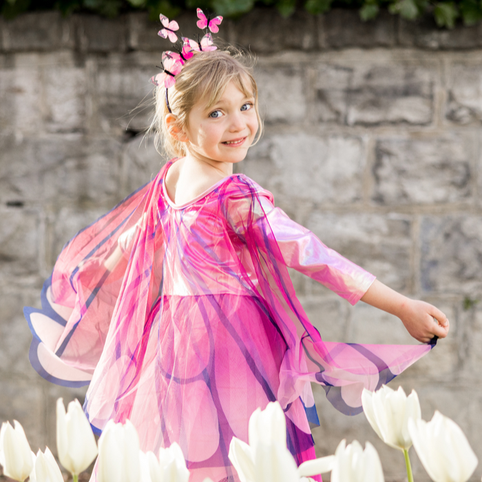 Butterfly Twirl Dress with Wings