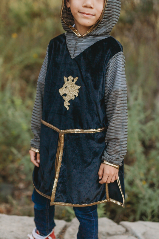 Knight Tunic Cape and Crown - Gold