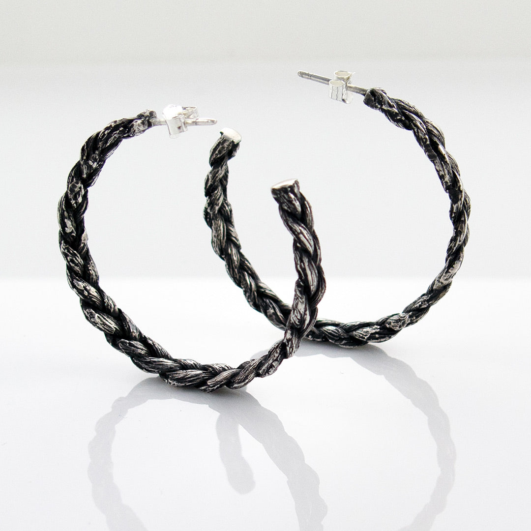 Braid Hoops by MDW Jewelry