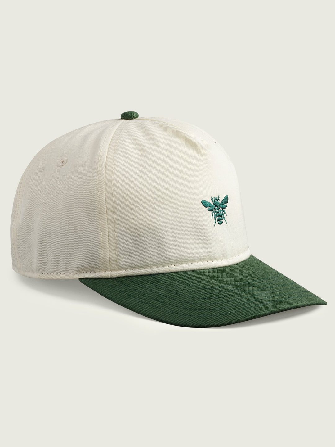 Forest Green Dad Hat with Bee