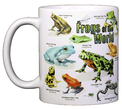 Tasse en céramique grenouilles du monde
